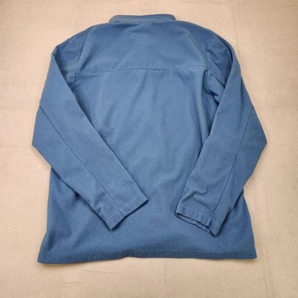 The North Face Fleece 1/4 Zip Pullover Men's XL Blue Long Sleeve Pocket‎ Outdoor